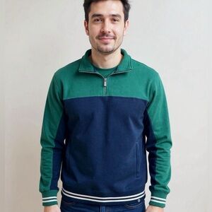 M&S Men’s Quarter-Zip Pullover Sweatshirt – Size M